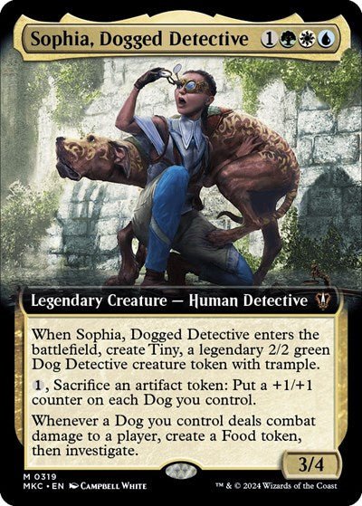 Sophia, Dogged Detective (Extended Art) (Commander: Murders at Karlov Manor) Near Mint Foil - Nick Nack's Full Frontal Attack