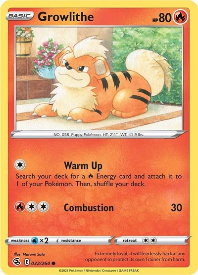Growlithe (SWSH08: Fusion Strike) Near Mint