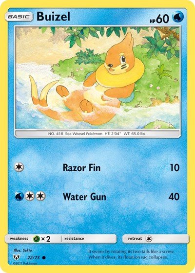 Buizel (Shining Legends) Near Mint - Nick Nack's Full Frontal Attack