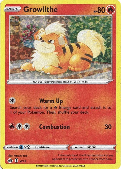 Growlithe - 4 (McDonald's Promos 2022) Near Mint Holofoil