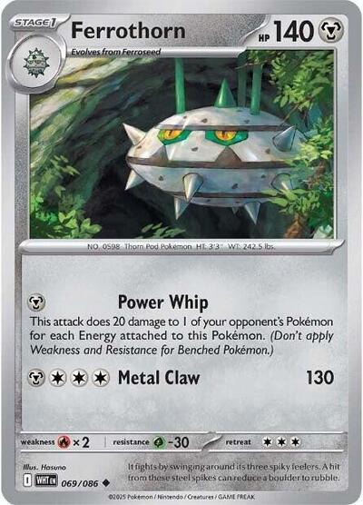 Ferrothorn (SV: White Flare) Near Mint - Nick Nack's Full Frontal Attack