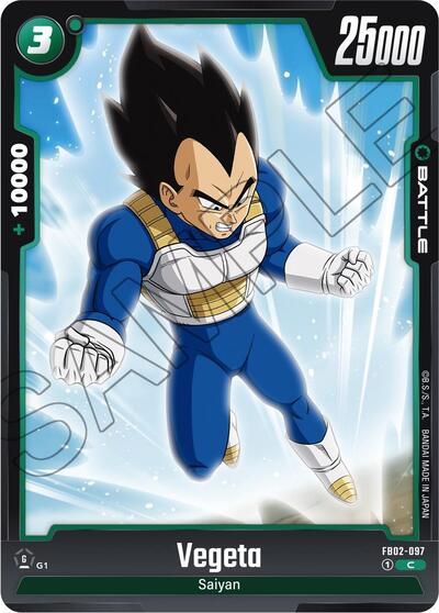 Vegeta FB02-097 (Blazing Aura) Near Mint