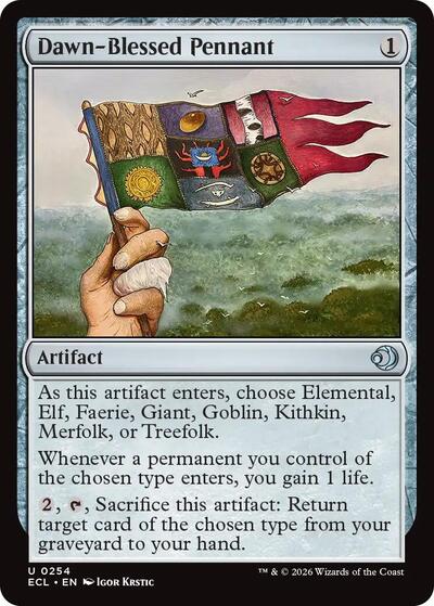 Dawn - Blessed Pennant (Lorwyn Eclipsed) Near Mint - Nick Nack's Full Frontal Attack