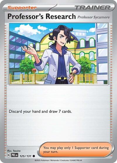Professor's Research (Professor Sycamore) (SV: Prismatic Evolutions) Near Mint - Nick Nack's Full Frontal Attack