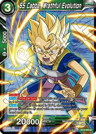 SS Cabba, evolución colérica [BT16-059] 