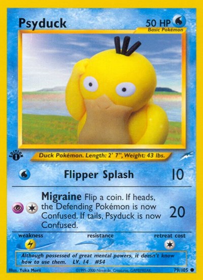 Psyduck (Neo Destiny) Light Play 1st Edition