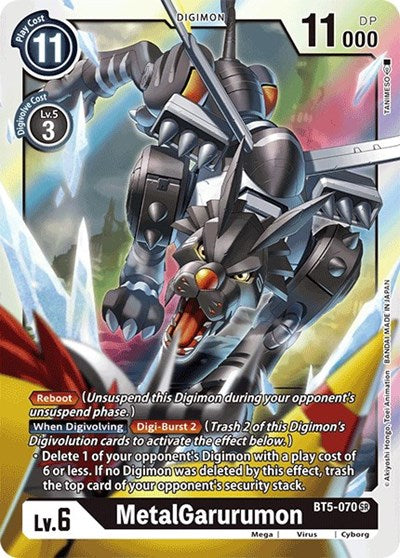 MetalGarurumon BT5-070 (Battle of Omni) Near Mint Foil