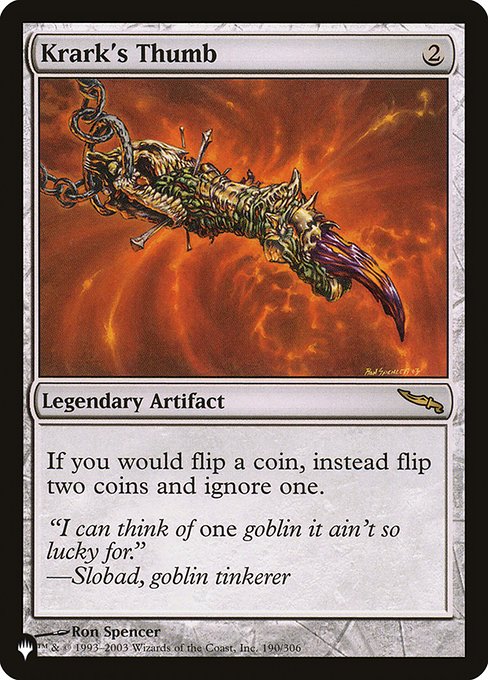 Krark's Thumb (The List) Near Mint