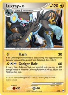 Luxray - 5 (Deck Exclusives) Heavy Play