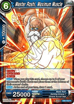 Master Roshi, Maximum Muscle (Draft Box 05 - Divine Multiverse) Near Mint