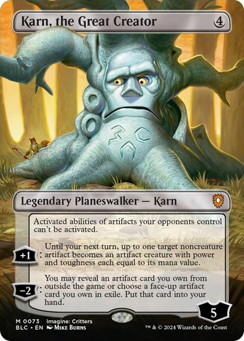 Karn, the Great Creator (Borderless) [Bloomburrow Commander]