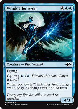 Windcaller Aven (Modern Horizons) Near Mint - Nick Nack's Full Frontal Attack