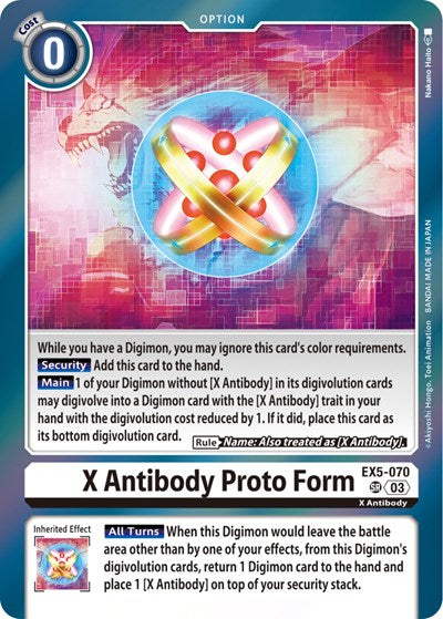 X Antibody Proto Form (Animal Colosseum) Near Mint Foil