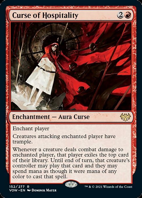 Curse of Hospitality (Innistrad: Crimson Vow) Near Mint - Nick Nack's Full Frontal Attack