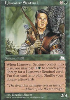 Llanowar Sentinel (Weatherlight) Light Play - Nick Nack's Full Frontal Attack