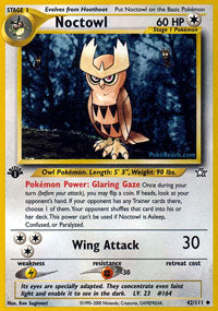 Noctowl (Neo Genesis) Light Play 1st Edition
