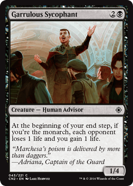 Garrulous Sycophant (Conspiracy: Take the Crown) Near Mint - Nick Nack's Full Frontal Attack