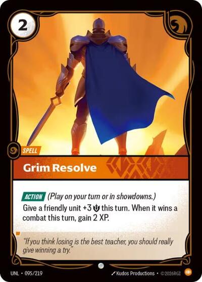 Grim Resolve (Unleashed) Near Mint