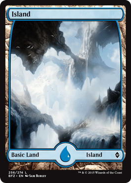Island (256) (Full Art) (Battle for Zendikar) Near Mint - Nick Nack's Full Frontal Attack