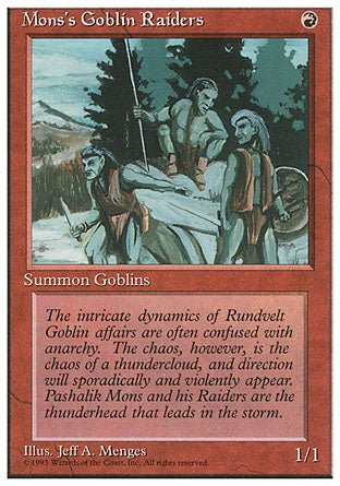 Mons's Goblin Raiders (4th Edition) Light Play - Nick Nack's Full Frontal Attack