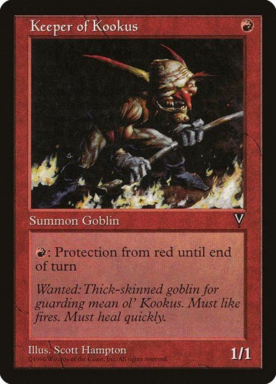 Keeper of Kookus (Visions) Light Play - Nick Nack's Full Frontal Attack