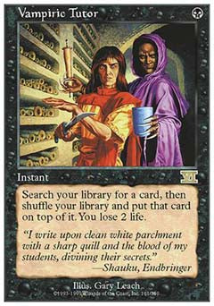 Vampiric Tutor (Classic 6th Edition) Medium Play