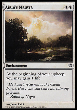 Ajani's Mantra (Duel Decks: Ajani vs Nicol Bolas) Near Mint