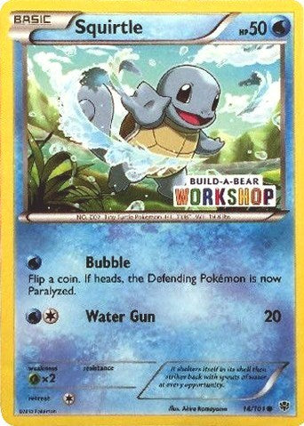 Squirtle - 14/101 (Build-A-Bear Workshop Exclusive) (Miscellaneous Cards & Products) Damaged / Poor
