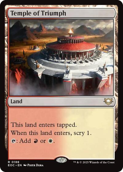 Temple of Triumph (Commander: Edge of Eternities) Near Mint - Nick Nack's Full Frontal Attack