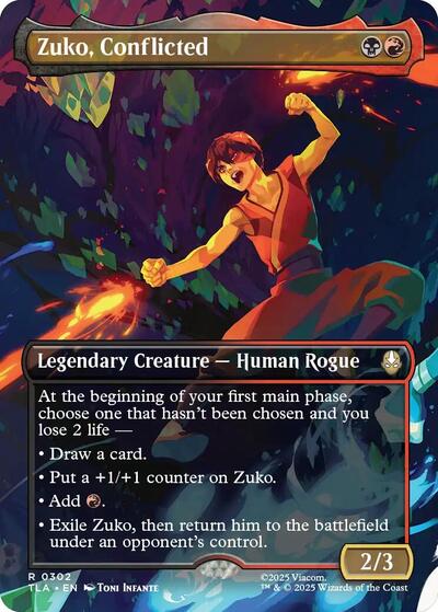 Zuko, Conflicted (Borderless) (Avatar: The Last Airbender) Near Mint