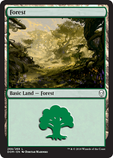 Forest (268) (Dominaria) Near Mint - Nick Nack's Full Frontal Attack