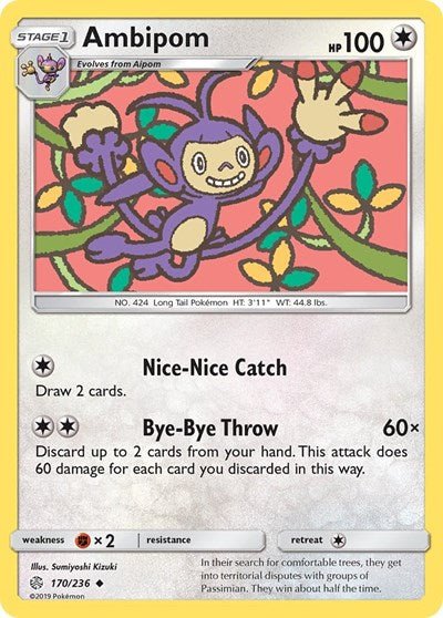 Ambipom (SM - Cosmic Eclipse) Near Mint - Nick Nack's Full Frontal Attack