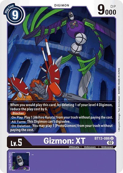 Gizmon: XT (Versus Royal Knights) Near Mint - Nick Nack's Full Frontal Attack