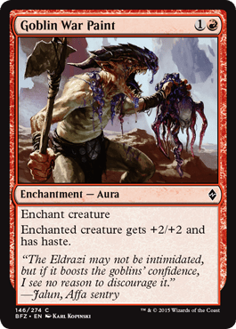 Goblin War Paint (Battle for Zendikar) Near Mint - Nick Nack's Full Frontal Attack