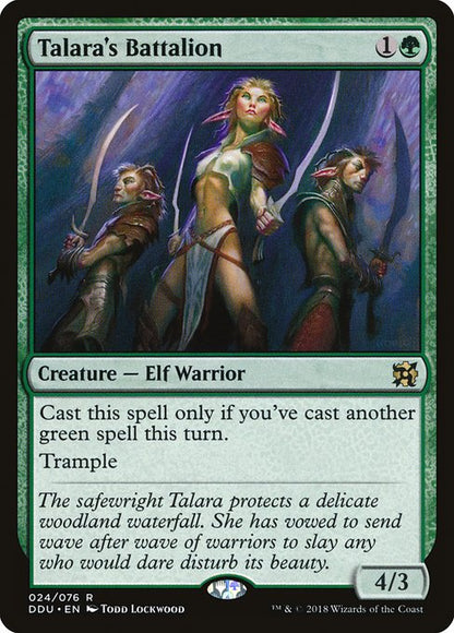 Talara's Battalion (Duel Decks: Elves vs Inventors) Near Mint