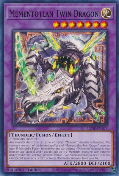 Mementotlan Twin Dragon (Legacy of Destruction) Near Mint 1st Edition - Nick Nack's Full Frontal Attack