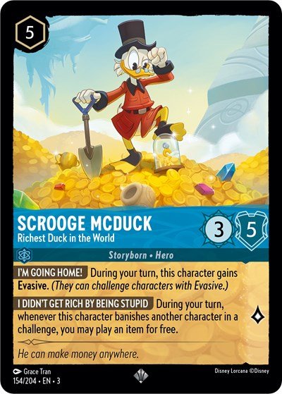 Scrooge McDuck - Richest Duck in the World (Into the Inklands) Near Mint - Nick Nack's Full Frontal Attack