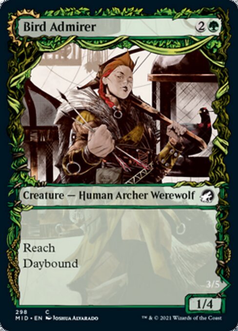 Bird Admirer / Wing Shredder (Showcase) (Innistrad: Midnight Hunt) Near Mint - Nick Nack's Full Frontal Attack