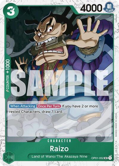 Raizo (Jolly Roger Foil) (Premium Booster) Near Mint Foil - Nick Nack's Full Frontal Attack