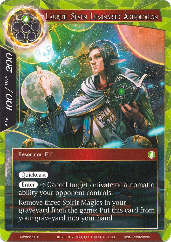 Laurite, Seven Luminaries Astrologian (Memoria109) [Alice Origin Memoria Cards]