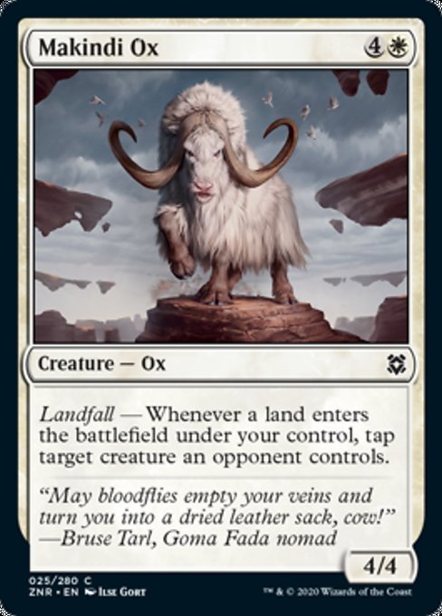 Makindi Ox (Zendikar Rising) Near Mint - Nick Nack's Full Frontal Attack