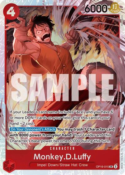 Monkey.D.Luffy (The Time of Battle) Near Mint Foil