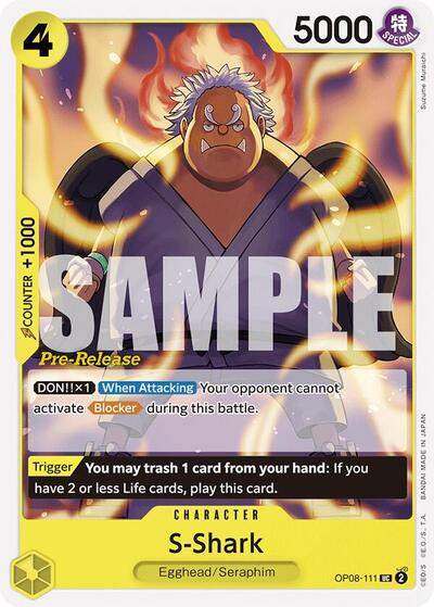 S-Shark (Two Legends Pre-Release Cards) Near Mint