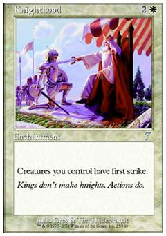 Knighthood (7th Edition) Light Play Foil