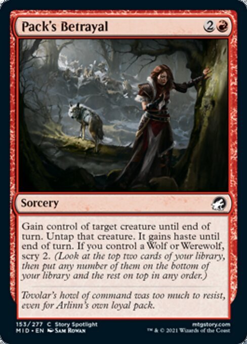 Pack's Betrayal (Innistrad: Midnight Hunt) Near Mint - Nick Nack's Full Frontal Attack