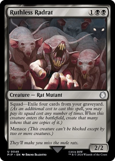 Ruthless Radrat (Universes Beyond: Fallout) Near Mint