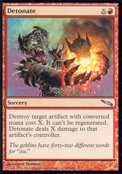 Detonate (Mirrodin) Light Play