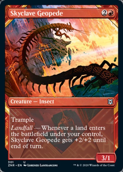 Skyclave Geopede (Showcase) (Zendikar Rising) Near Mint - Nick Nack's Full Frontal Attack