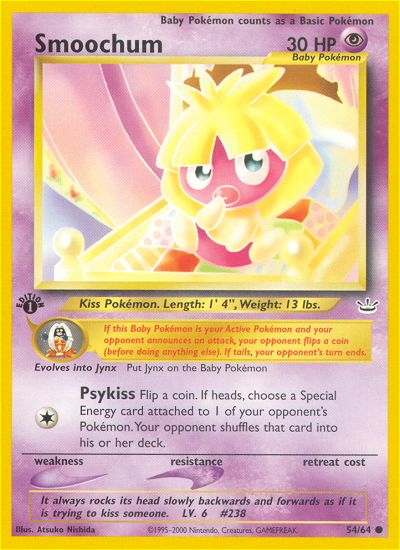 Smoochum (Neo Revelation) Light Play 1st Edition