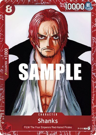 Shanks (Premium Card Collection -ONE PIECE FILM RED Edition-) (One Piece Promotion Cards) Near Mint Foil - Nick Nack's Full Frontal Attack